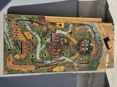 For a collector, DIYer, or as a unique piece of game room decor. This is an original, stripped playf...