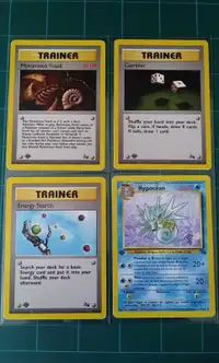 Pokemon Cards Fossil Set 1st Edition Trainers