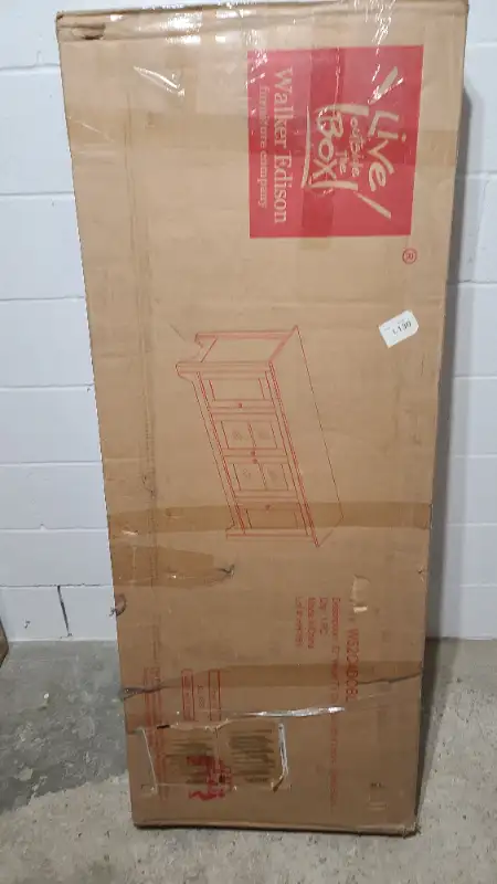 Walker Edison 52" Wood TV Console With Four Doors (Black)62864743702531122
