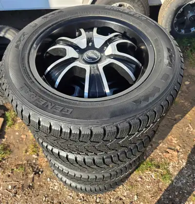 18 INCH WINTER SNOW TIRE PACKAGE SET OF 4 GENERAL GRABBER ARCTIC 245 60 18 SIMILAR IN SIZE TO: 235 6...