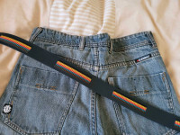 Size 30 element jeans and designer belt