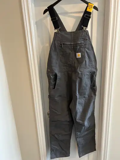 Carhartt Mens Rugged Flex® Relaxed Fit Canvas Bib Overall 36-30, View more