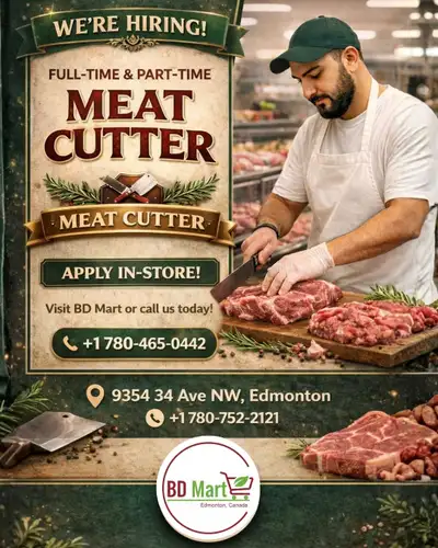 WE’RE HIRING! IQRA MEAT & SUPERMARKET is looking for skill, View more