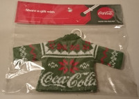 Vintage Rare Green Coca Cola Miniature Knit Sweater