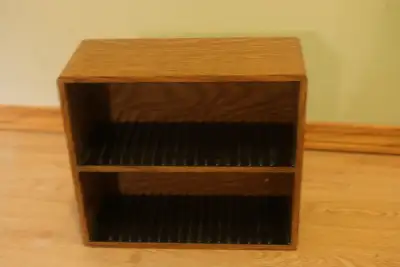 Two Wooden CD holders for sale, View more