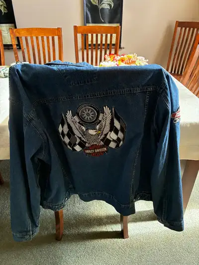 official Harley Davidson jean  jacket and rain suit, View more