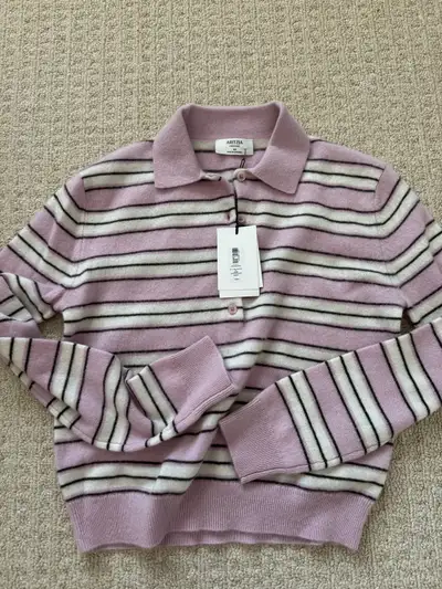 Aritzia Cashmere Provenance Striped sweater nwt xs , View more