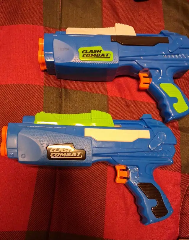 Nerf and Clash Combat Toy Blasters
