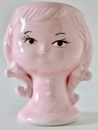 Vintage Collection Vase à tête de fille porcelaine Japon