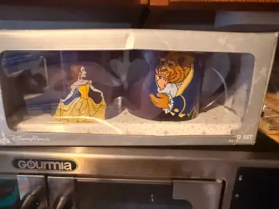 Disney Parks Beauty and the Beast Mug Set new in box , View more