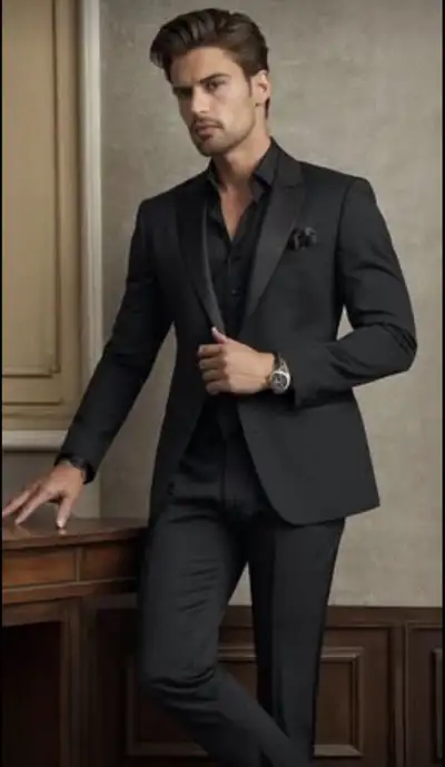 CLASSIC! Men's Black Two-Piece Suit, View more