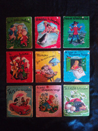 (RARES) Lot de 17 mini livres vintage pour enfants
