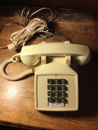 Vintage touch tone desk phone