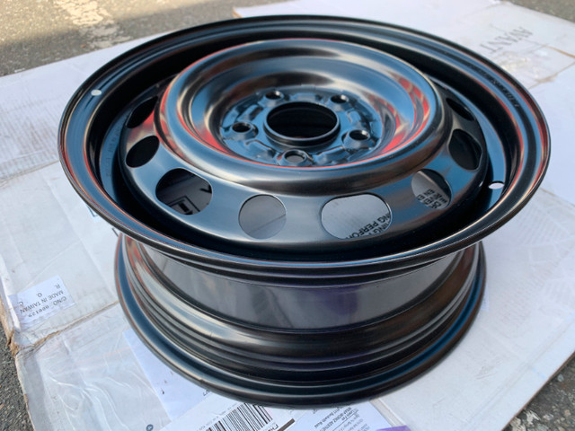 1 X single Brand New OEM factory 15X6" 5x114.3 Mazda 3 Steel rim in Tires & Rims in Delta/Surrey/Langley - Image 3