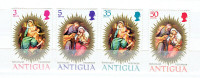 ANTIGUA. Série de 4 timbres, Sujet réligieux..
