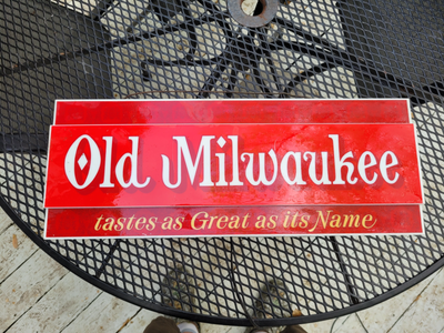 Old Milwaukee Bar Beer Sign, View more