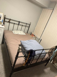 IKEA queen size bed with mattress