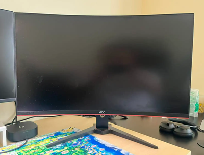 AOC 32 inch curved monitor, View more