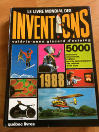 LIVRAISON GRATUITE - LE LIVRE MONDIAL DES INVENTIONS 1988