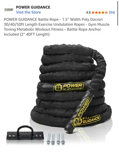 40ft Power Guidance Battle Rope, View more