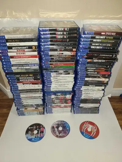 SEE BELOW FOR FULL LIST OF THE GAMES AVAILABLE. ** $10 Each Unless Listed Otherwise** Ps4 games ($10...