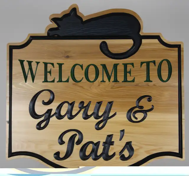Custom Carved Select Cedar or Fir Wood Signs: Vancouver in Patio & Garden Furniture in Vancouver - Image 4