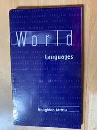 New, “World Languages” Audio CD Pack by Houghton Mifflin for $22