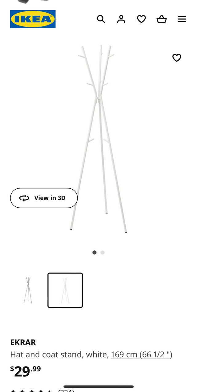 Coat stand from Ikea in Other in Oakville / Halton Region - Image 2