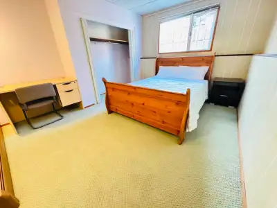 Queen Bedroom (Shared Bathroom) -available on March 1st Queen-size bed; Fully furnished; Shares a ba...