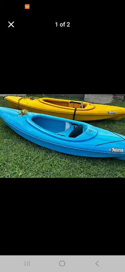 2 kayaks, View more