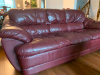 Leather sofa and 65" 1080p TV for sale!