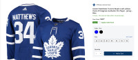 Size 46 Auston Matthews Toronto Maple Leafs Adidas Jersey