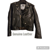Leather motorcycle jacket - like new 