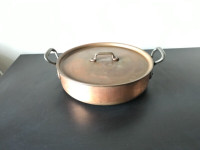 Rondeau Pan lid 28cm handcrafted FALK CULINAIR Copper cookware