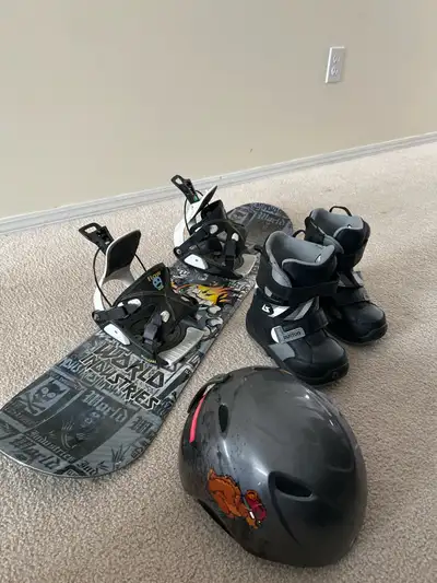 Kids Snowboard with Boots and Helmet, View more
