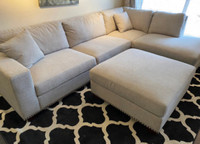  New! Thomasville Sectional With Ottoman