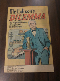 Mr. Edison's Dilemma 1976 Consumers Power Company comic, 16 pgs