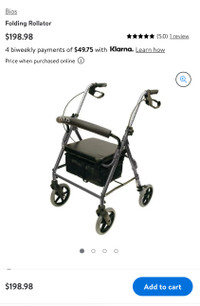 Bios Living Rollator Rolling Walker Mobility Aid