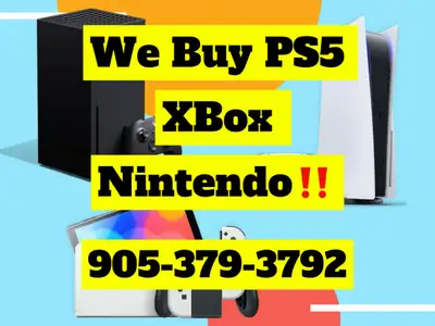 We Buy PS5 Xbox Series X Nintendo Switch 2, View more