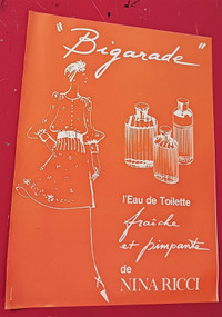 VINTAGE FRENCH 1972 BIGARADE EAU DE TOILETTE ORIG AD - ANNONCE