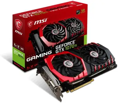 MSI GeForce GTX 1070 Ti DirectX 12 GTX 1070 Ti GAMING 8G 8Go 256, View more