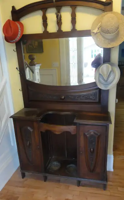 Mahogany Victorian Hall Stand, View more