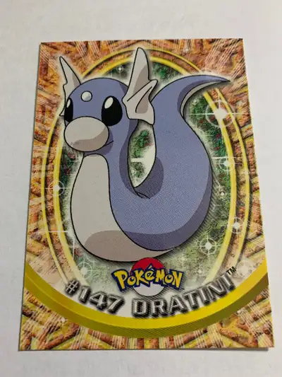 Dratini #147 Pokemon TV Animation TOPPS  Blue Logo Non Foil NM, View more