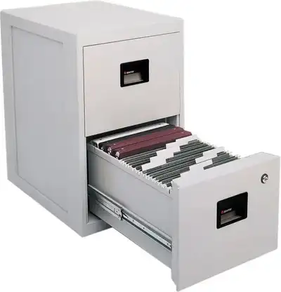 sentry filing cabinet, 2-drawer filing cabinet, fireproof cabinet, lockable filing cabinet, office f...