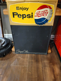 1962 Pepsi Cola chalk/ menu board