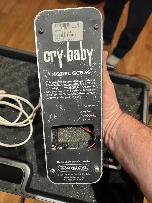 Dunlop Cry Baby GCB-95 Wah Pedal in Amps & Pedals in Barrie - Image 3
