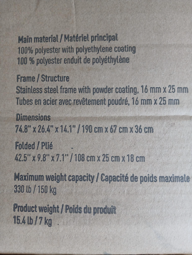 Lit de camp pliant in Fishing, Camping & Outdoors in Québec City - Image 9