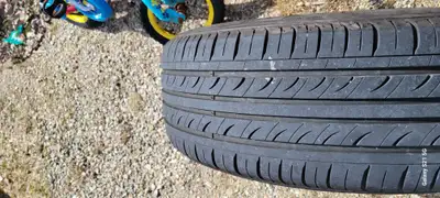 I have a set of four tires on rims for sale 225 60 17 asking 350 obo
