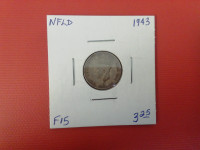 1943 Newfoundland Ten Cents Coin