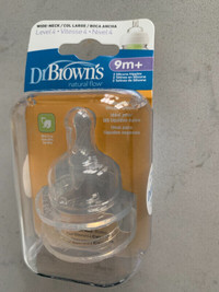 *NEW* Dr Browns - level 4 - 9m+ - wide neck - silicone nipple